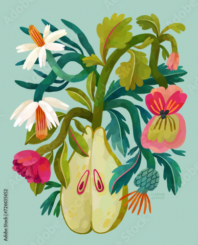 Blossoming Pear, Pear With Flowers