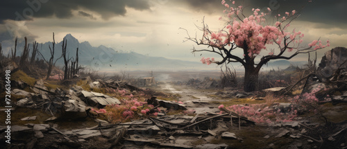 Spring Rebirth in a Desolate Land photo