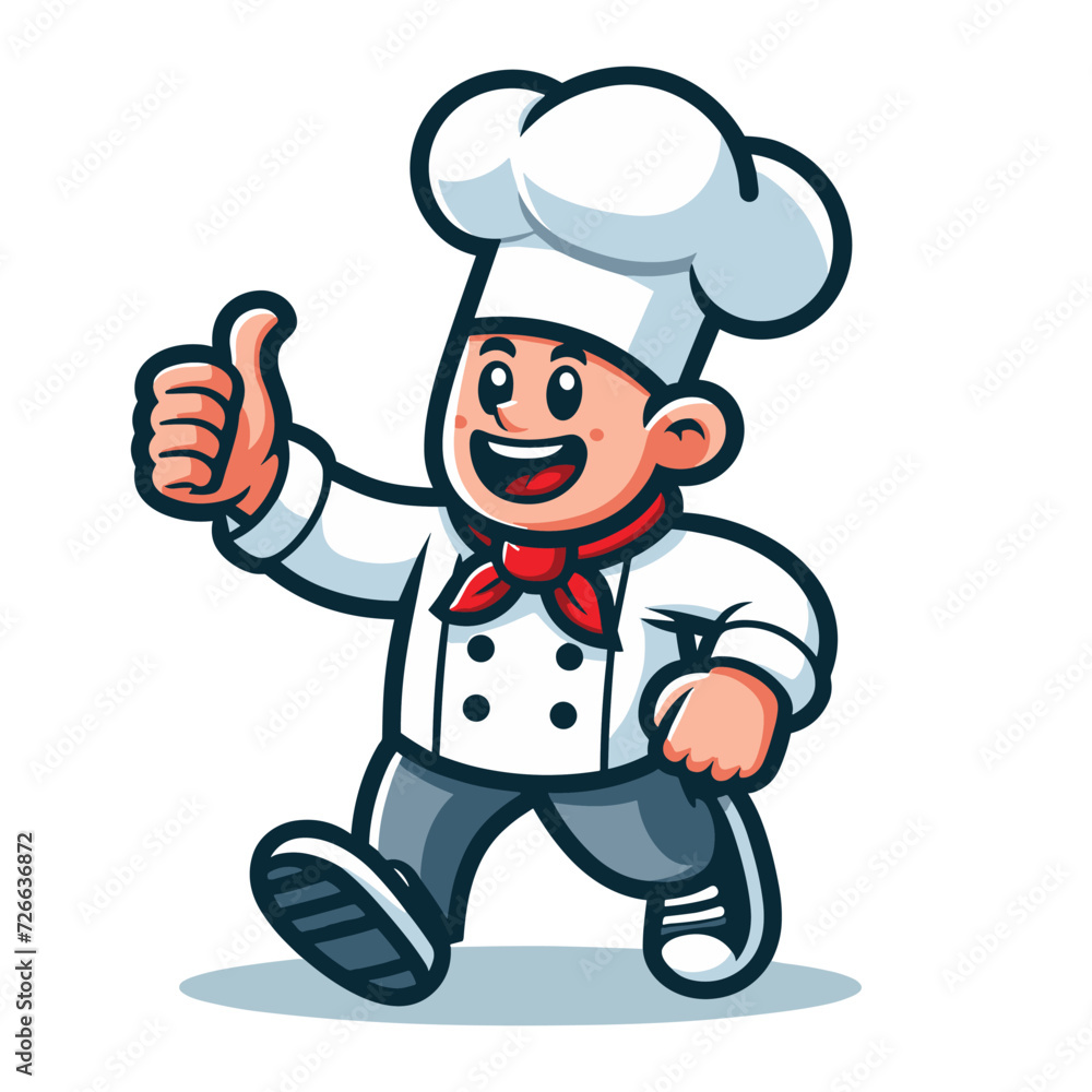 Man chef character vector Illustration, suitable for restaurant, cafe, food, eat, shop, trade, cook mascot logo isolated on white background. Man chef character vector Illustration, suitable for restaurant, cafe, food, eat, shop, trade, cook mascot logo isolated on white background.
