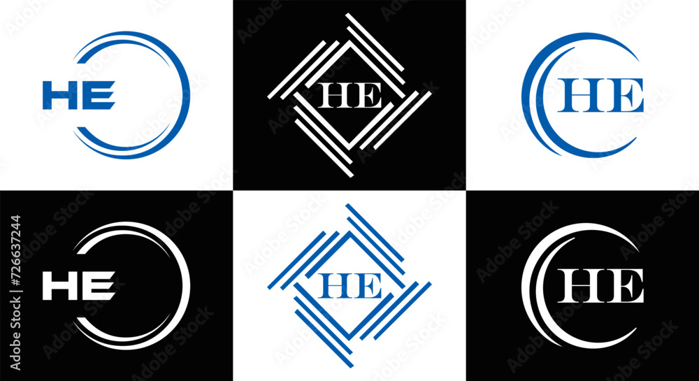 HE logo. H E design. White HE letter. HE, H E letter logo SET design. Initial letter EE linked circle uppercase monogram logo. H E letter logo SET vector design. HE letter logo design
HE logo. H E design. White HE letter. HE, H E letter logo SET design. Initial letter EE linked circle uppercase monogram logo. H E letter logo SET vector design. HE letter logo design