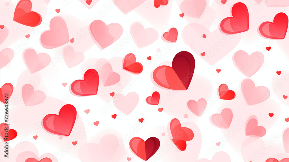 valentine background with hearts.