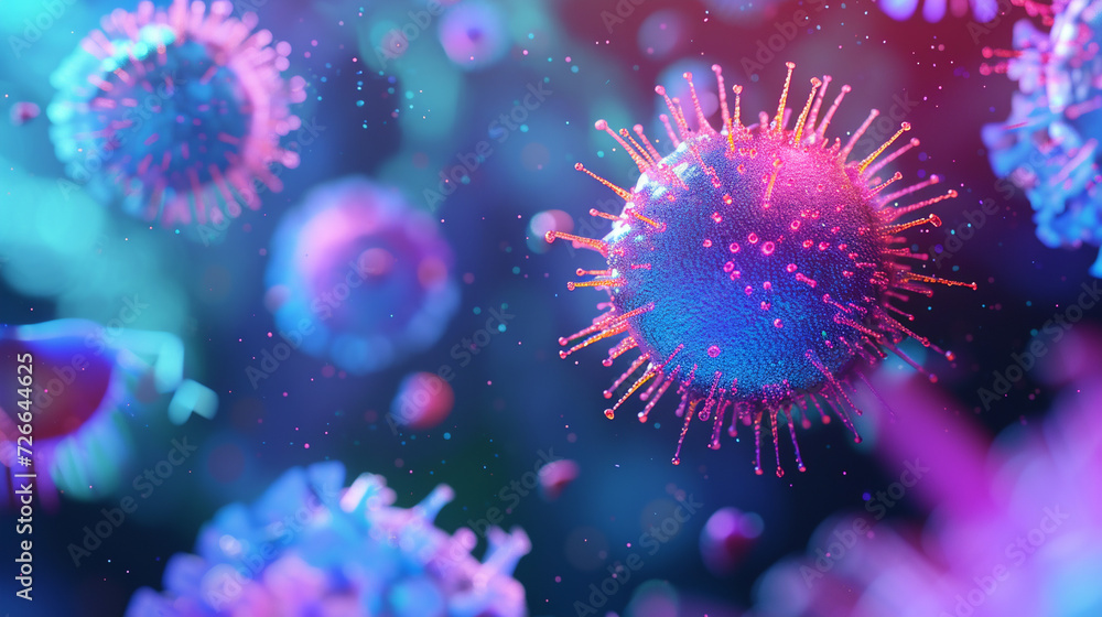 Viruses and bacterias macro abstract background. Viruses and bacterias macro abstract background.