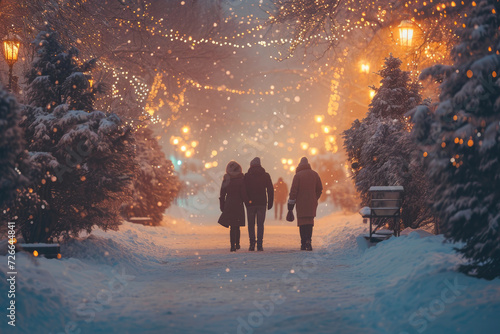 Snow-kissed Romance: A Walk in the Winter Park