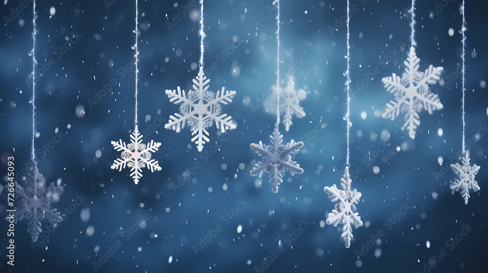 Festive snowflake background with beautiful design and space for text Festive snowflake background with beautiful design and space for text