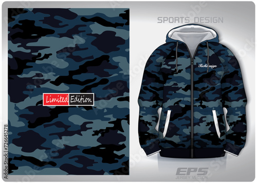 Vector sports shirt background image.glay camouflage military pattern design, illustration, textile background for sports long sleeve hoodie,jersey hoodie.eps photo