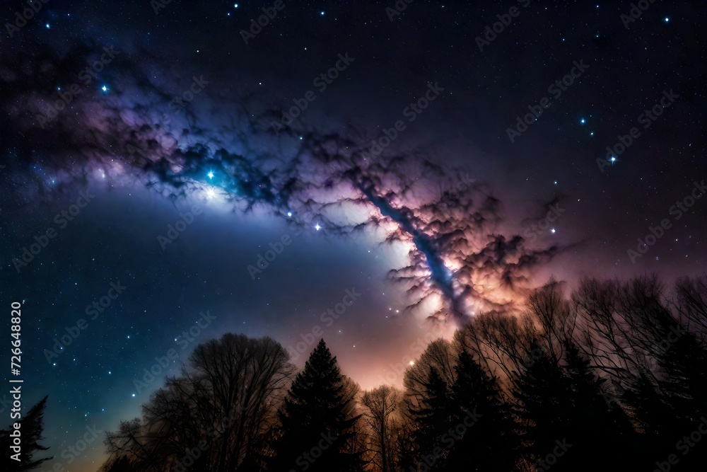A celestial scene for Mother's Day, where stars form a cosmic bouquet in the night sky, radiating ethereal light A celestial scene for Mother's Day, where stars form a cosmic bouquet in the night sky, radiating ethereal light