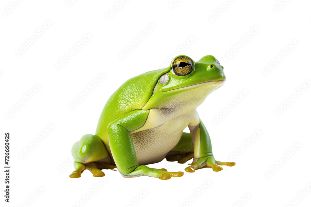 Tree frog, green frog. Laughing frog isolated on white transparent background. Tree frog, green frog. Laughing frog isolated on white transparent background.
