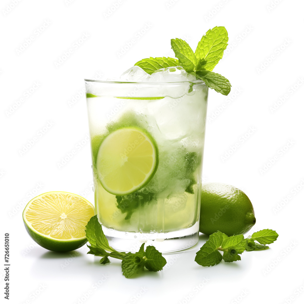 Fototapeta premium Mojito on white background