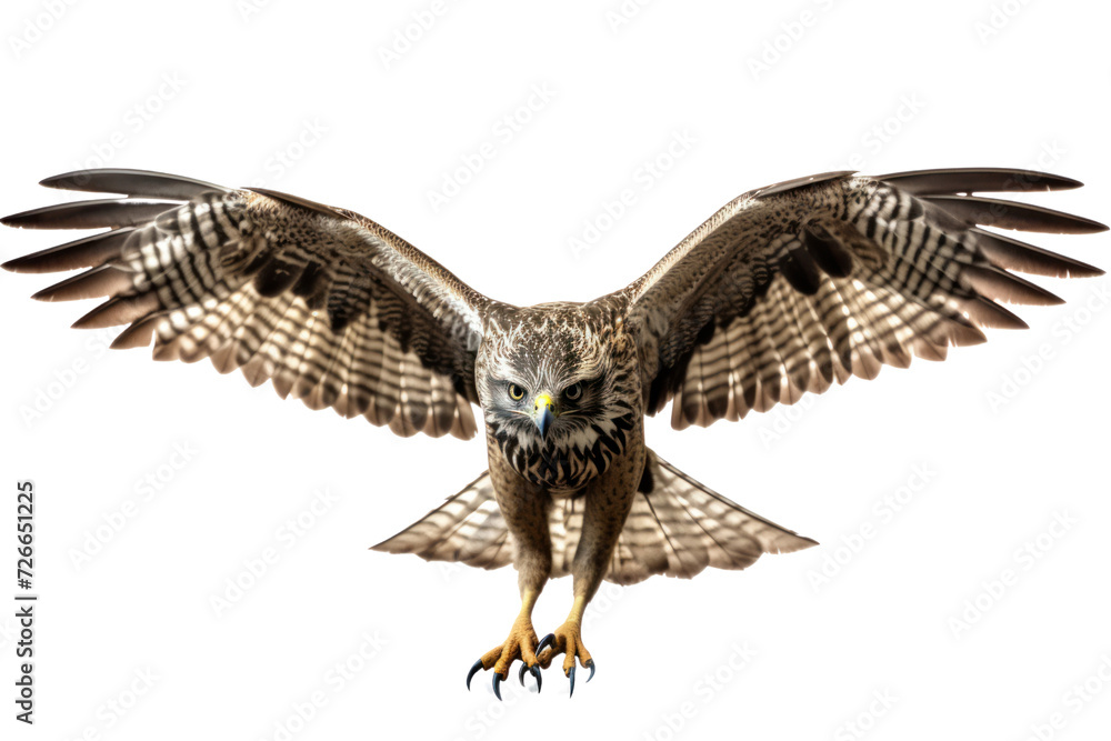 Fototapeta premium very dangerous species of predator. Majestic bird. isolated on white transparent background.