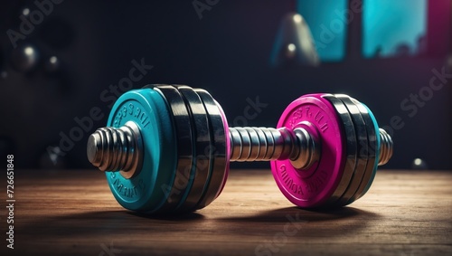 dumbbell in the gym