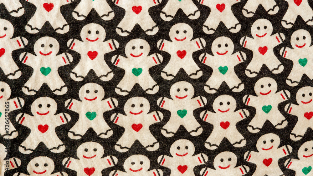 Ginger men fabric design pattern Ginger men fabric design pattern