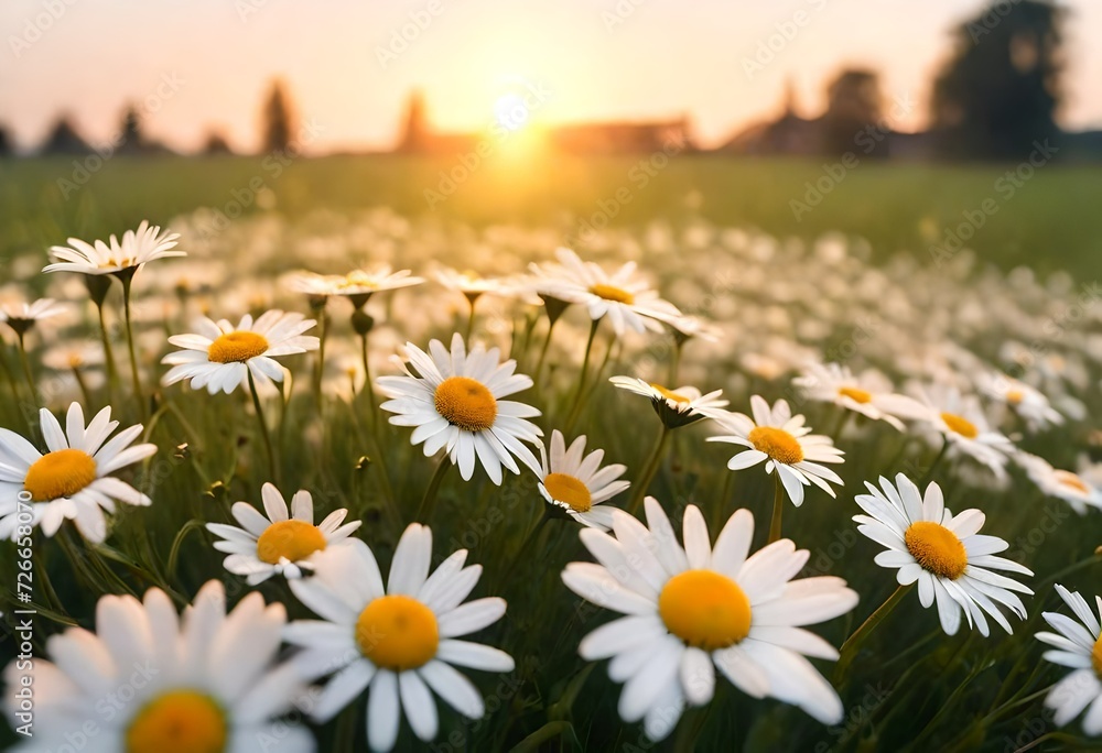 daisies in a field