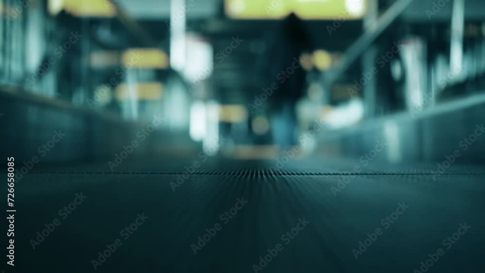 custom made wallpaper toronto digitalLow angle view of person on moving walkway travelator at airport 