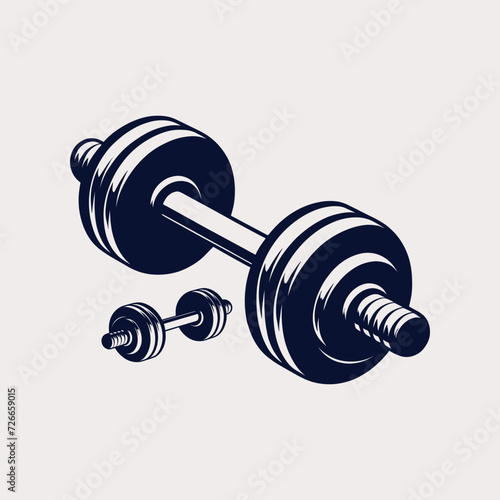 dumbbell isolated on white