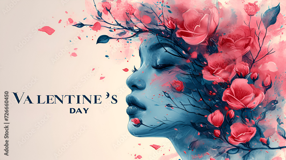 Fototapeta premium Valentine’s Day - Quirky charm - romance - couple - love - hearts - in love - married - engaged - sentimental - happy - expressive - holiday - celebrate - date night - special person - romantic 