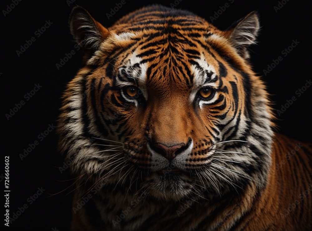 Studio Tiger on Dark Background