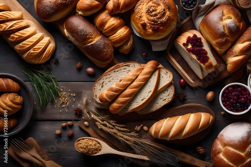 A section dedicated to delicious, freshly made bread and pastries