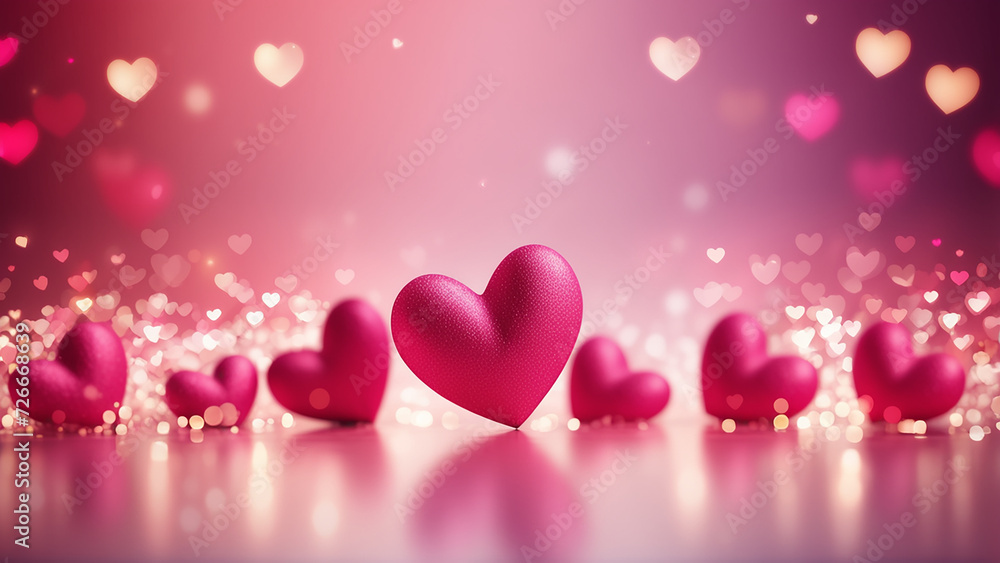 Valentine's day hearts ballons with copyspace, saint valentine and love background concept, blank space, hd Valentine's day hearts ballons with copyspace, saint valentine and love background concept, blank space, hd