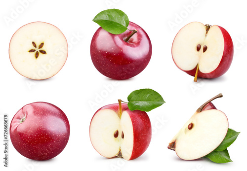 Fototapeta Naklejka Na Ścianę i Meble -  Red apple isolated on white background