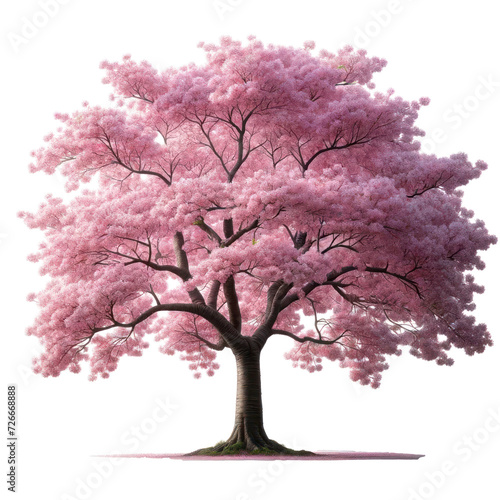 Cherry tree Isolated on transparent background
