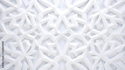 geometric pattern background in white with snow white shapes