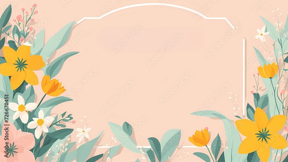 Floral flower pink pastel background for Easter Sunday. Christian day illustration template for poster, presentation, banner, social media. Floral flower pink pastel background for Easter Sunday. Christian day illustration template for poster, presentation, banner, social media.