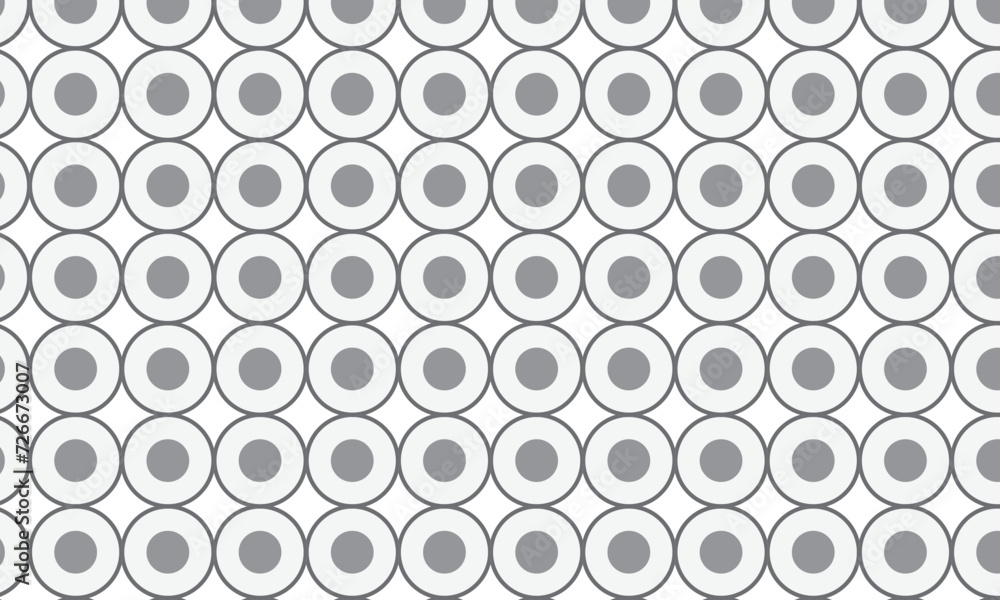 abstract repeatable seamless grey circle pattern vector.