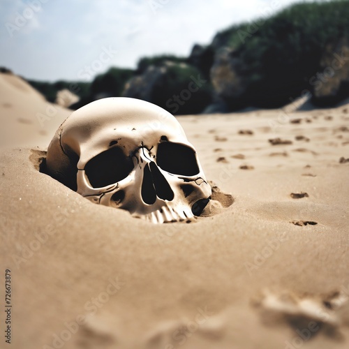 Skull in Sand