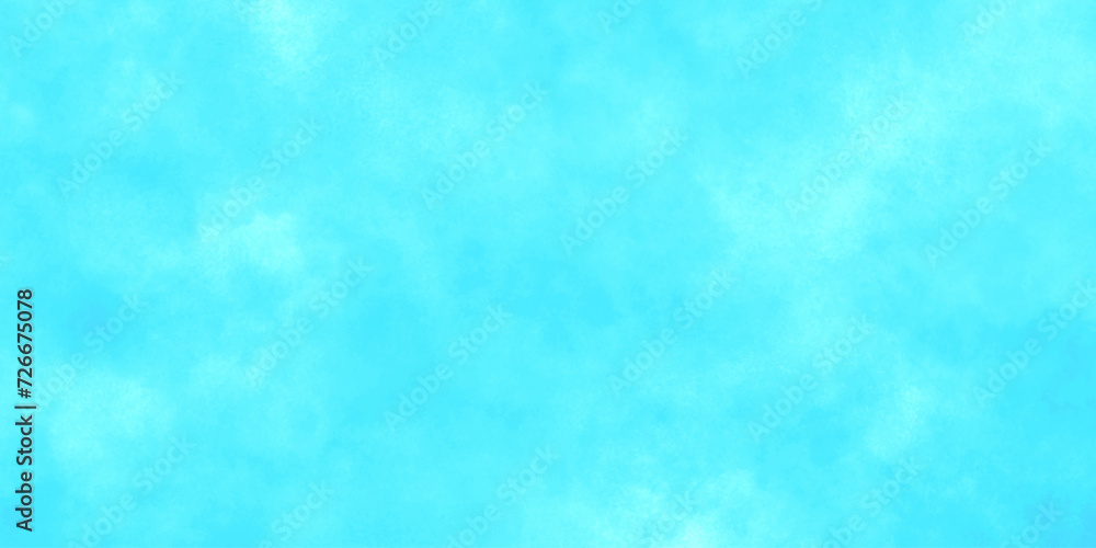 Grunge effect light sky-blue shades watercolor background. bright and shiny natural cloudy sky. watercolor illustration art marble painting abstract blue color texture background.