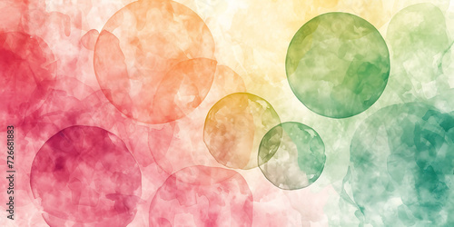 colorful watercolor background with circles watercolo photo