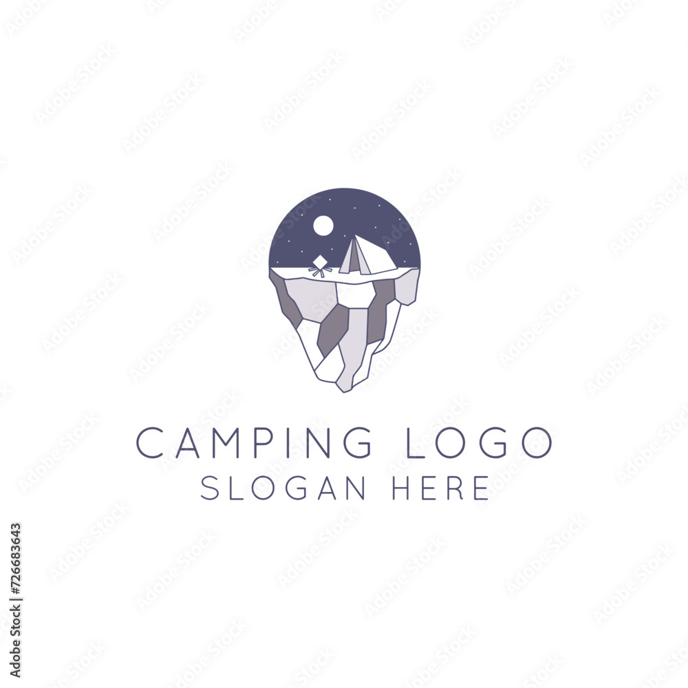 Camping Logo Creation Kit