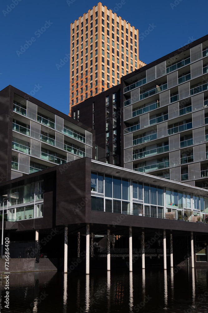 Modern apartments in the Zuidas business district of Amsterdam. Modern apartments in the Zuidas business district of Amsterdam.