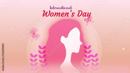 International women day,   Female Face Celebration Background