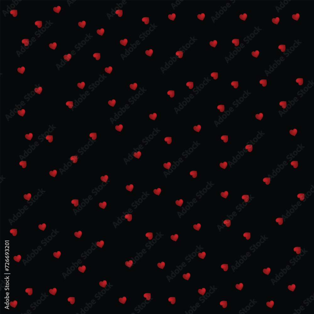 happy valentine's day red seamless heart card, pattern, background vector eps