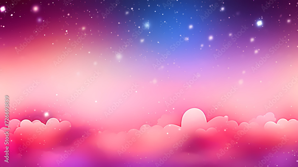 Fototapeta premium Countless stars twinkle in the night sky