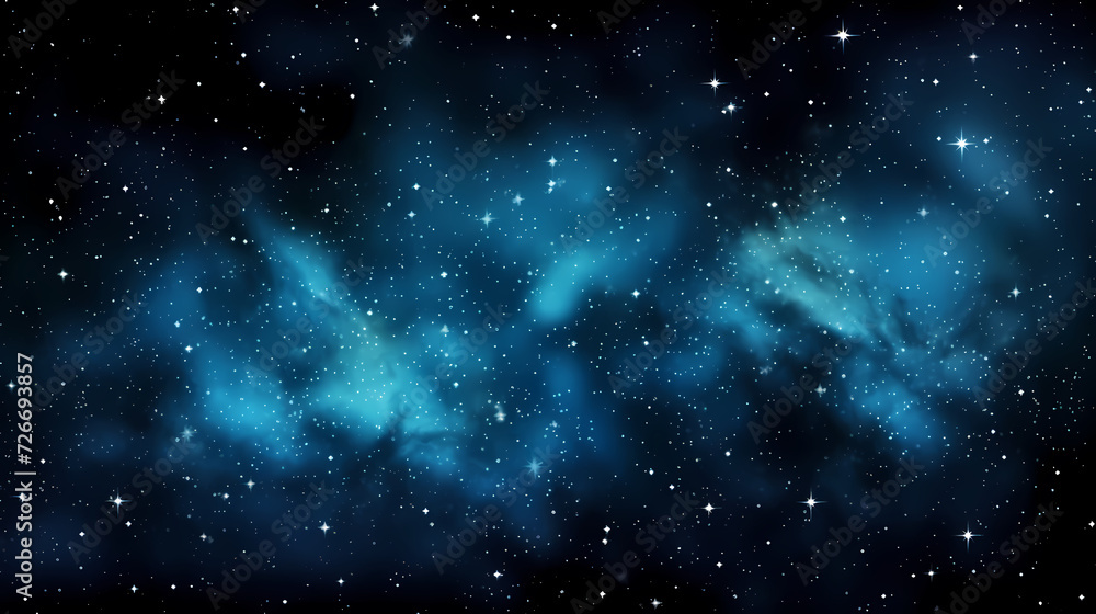 Naklejka premium Countless stars twinkle in the night sky