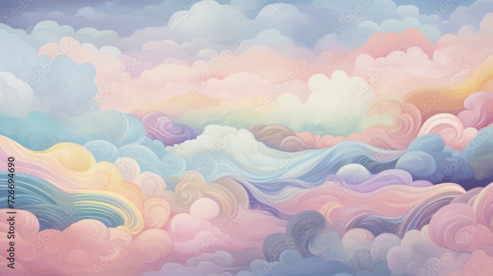 Amazing and colorful sky with clouds Amazing and colorful sky with clouds