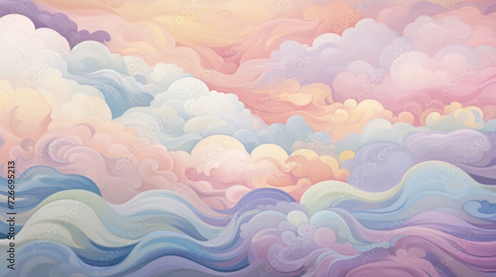 Amazing and colorful sky with clouds Amazing and colorful sky with clouds