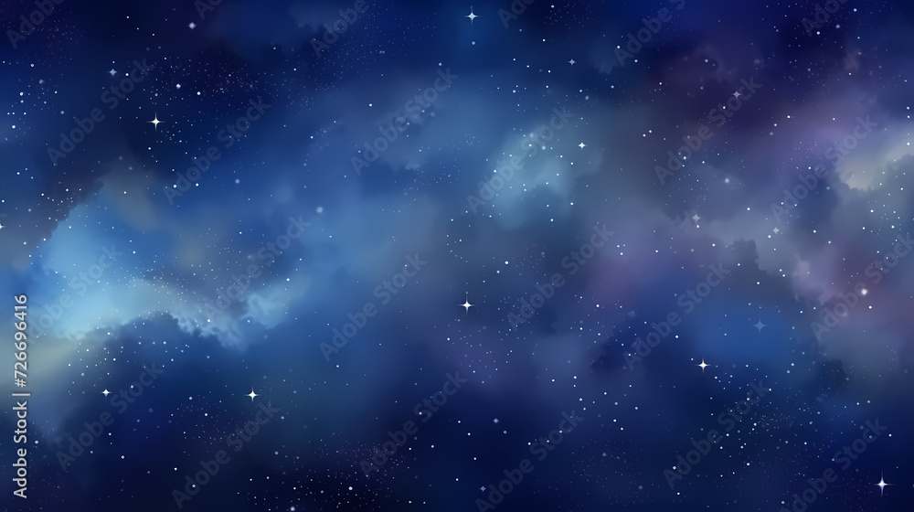 Fototapeta premium Mysterious star themed gradient background with countless twinkling stars