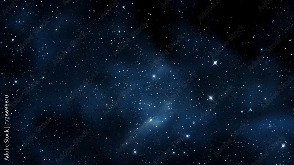 Fototapeta premium Mysterious star themed gradient background with countless twinkling stars