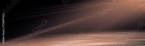 Abstract empty stage, ray o...