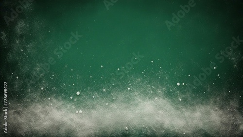 rain drops on the window A dust and scratches design. Aged photo editor layer. Dark green grunge abstract background. Copy space 