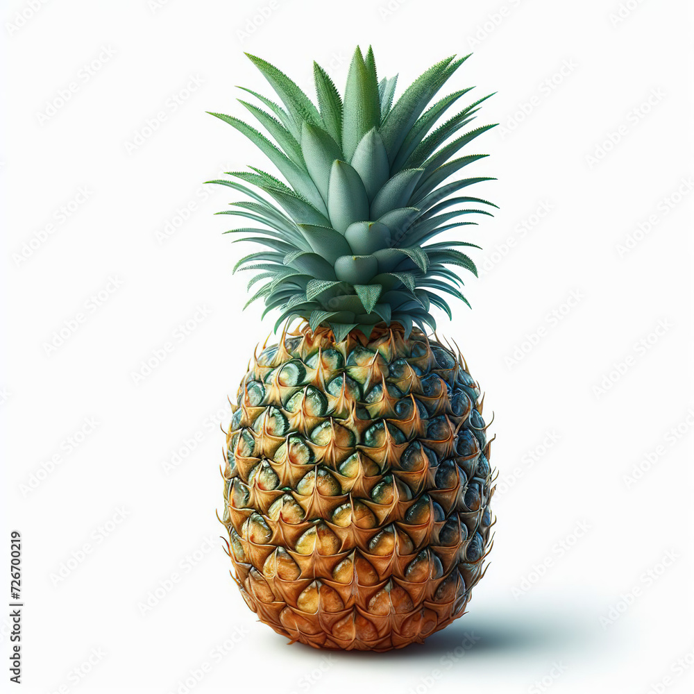 Fototapeta premium pineapple isolated on white