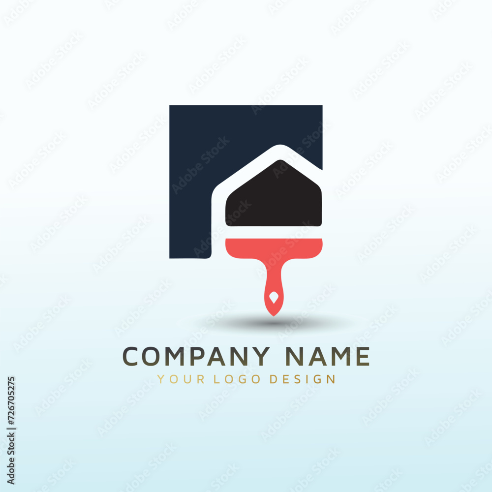 Painting company logo design idea