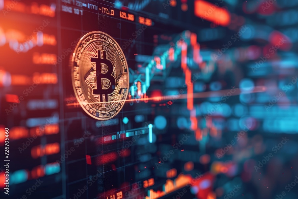 A dynamic visual concept of finance,crypto concept A dynamic visual concept of finance,crypto concept