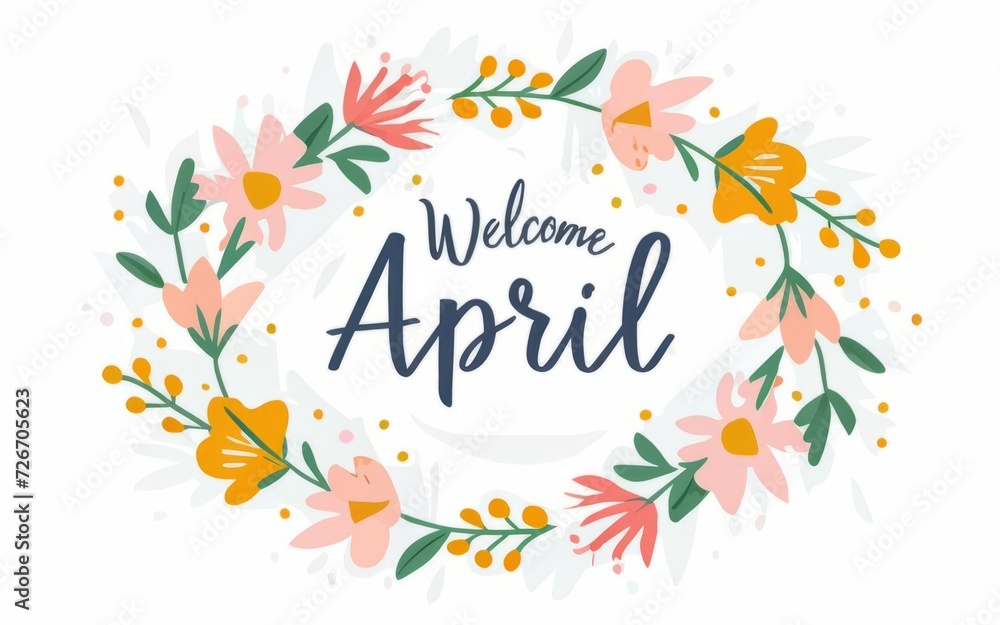 Hello April Greeting Card Hello April Greeting Card