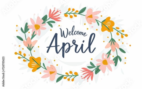 Hello April Greeting Card