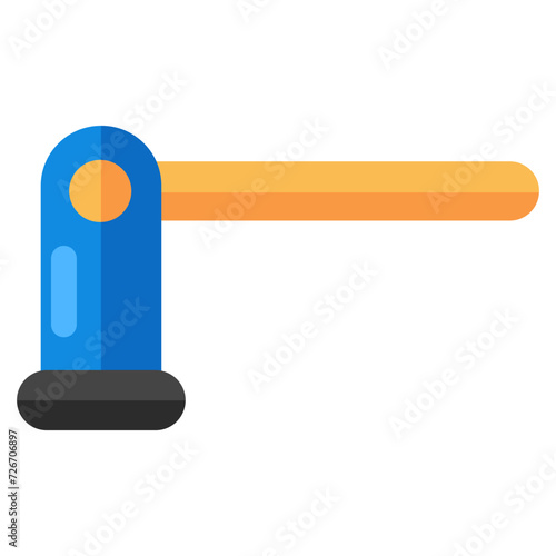 Road barrier icon, editable vector 