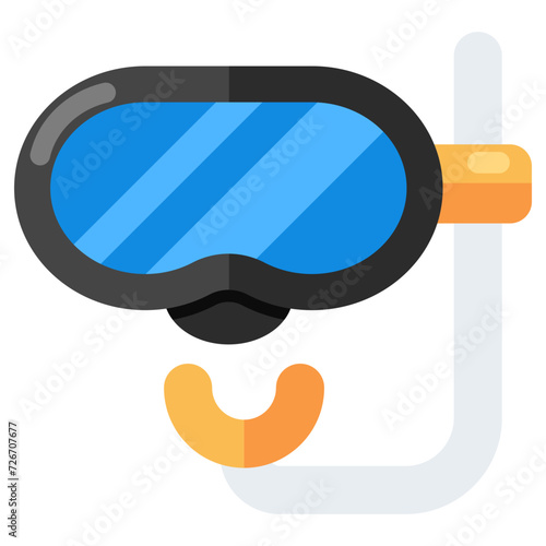 An icon design of snorkeling mask