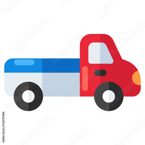 A trendy design icon of pickup photo